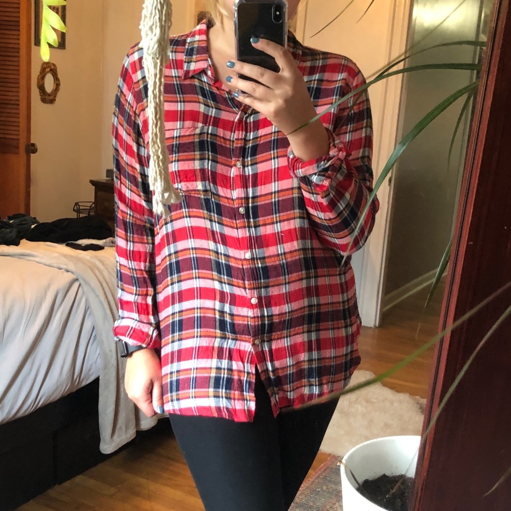 Lucky brand plaid button down